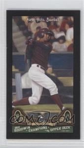 2011 Upper Deck Goodwin Champions - [Base] - Mini Red Lady Luck Back #218 - Aaron Hicks