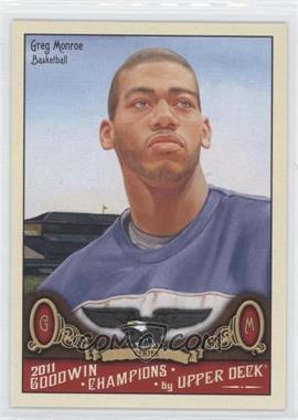 2011 Upper Deck Goodwin Champions - [Base] #114 - Greg Monroe