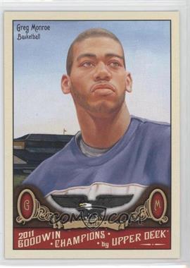 2011 Upper Deck Goodwin Champions - [Base] #114 - Greg Monroe