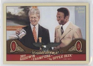 2011 Upper Deck Goodwin Champions - [Base] #19.2 - Lou Brock, Jimmy Carter