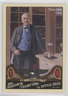 2011 Upper Deck Goodwin Champions - [Base] #196 - Thomas Edison