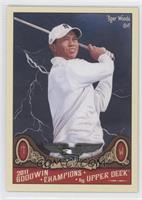 Tiger Woods (Dark Storm Background)
