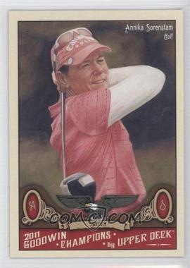 2011 Upper Deck Goodwin Champions - [Base] #31 - Annika Sorenstam