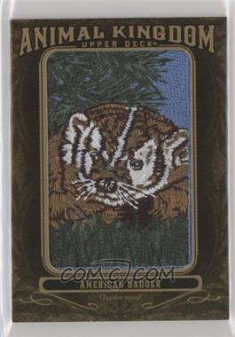 2011 Upper Deck Goodwin Champions - Multi-Year Issue Animal Kingdom Manufactured Patches #AK-40 - American Badger 