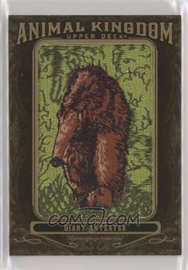2011 Upper Deck Goodwin Champions - Multi-Year Issue Animal Kingdom Manufactured Patches #AK-64 - Giant Anteater 