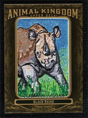 2011 Upper Deck Goodwin Champions - Multi-Year Issue Animal Kingdom Manufactured Patches #AK-92 - Black Rhino 