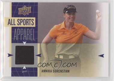 2011 Upper Deck World of Sports - All-Sport Apparel #AS-AS - Annika Sorenstam