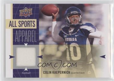 2011 Upper Deck World of Sports - All-Sport Apparel #AS-CK - Colin Kaepernick