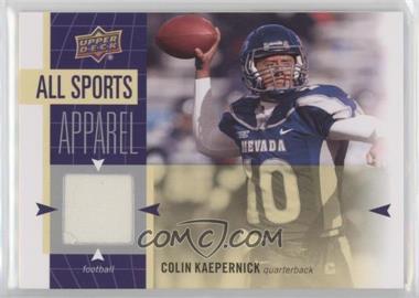 2011 Upper Deck World of Sports - All-Sport Apparel #AS-CK - Colin Kaepernick