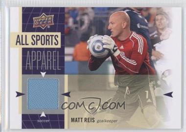 2011 Upper Deck World of Sports - All-Sport Apparel #AS-MR - Matt Reis