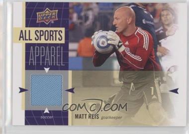 2011 Upper Deck World of Sports - All-Sport Apparel #AS-MR - Matt Reis