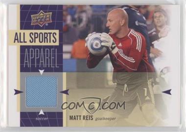 2011 Upper Deck World of Sports - All-Sport Apparel #AS-MR - Matt Reis