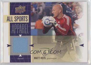 2011 Upper Deck World of Sports - All-Sport Apparel #AS-MR - Matt Reis