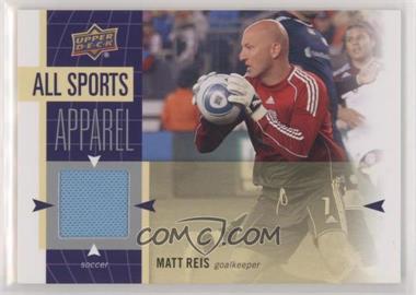 2011 Upper Deck World of Sports - All-Sport Apparel #AS-MR - Matt Reis