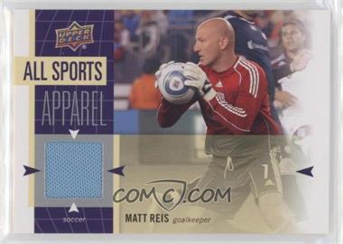 2011 Upper Deck World of Sports - All-Sport Apparel #AS-MR - Matt Reis