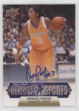 2011 Upper Deck World of Sports - [Base] - Autographs #63 - Candace Parker
