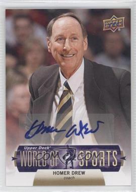 2011 Upper Deck World of Sports - [Base] - Autographs #84 - Homer Drew