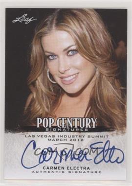 2012 Leaf Industry Summit Gift Pack - Autographs #LVPR-CE1 - Pop Century - Carmen Electra