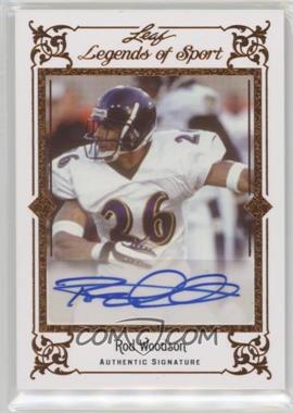 2012 Leaf Legends of Sport - Autographs - Bronze #BA-RW4 - Rod Woodson