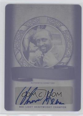 2012 Leaf Legends of Sport - Award Winners Autographs - Printing Plate Black #AW-TH1 - Tommy Hearns /1