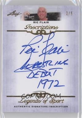 2012 Leaf Legends of Sport - Inscriptions - Gold #I-RF1 - Ric Flair /5