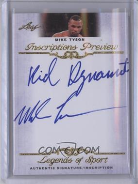 2012 Leaf Legends of Sport - Inscriptions Preview #IP-MT1 - Mike Tyson