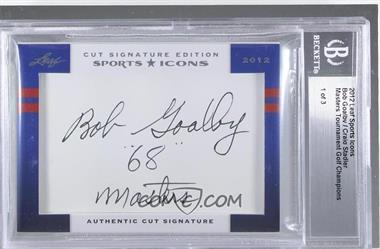 2012 Leaf Sports Icons Cut Signatures - Authentic Cut Signatures Dual #_BGCS - Bob Goalby, Craig Stadler /3 [Cut Signature]