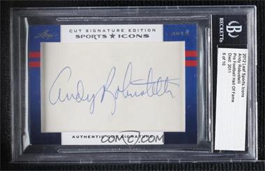 2012 Leaf Sports Icons Cut Signatures - Authentic Cut Signatures #_ANRO - Andy Robustelli /10 [Cut Signature]