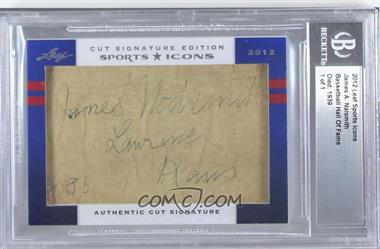 2012 Leaf Sports Icons Cut Signatures - Authentic Cut Signatures #_JANA - James Naismith /1 [Cut Signature]