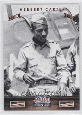 2012 Panini Americana Heroes & Legends - [Base] - Bronze Proof #105 - Herbert Carter /100