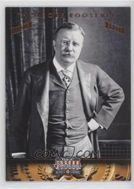 2012 Panini Americana Heroes & Legends - [Base] - Bronze Proof #26 - Theodore Roosevelt /100