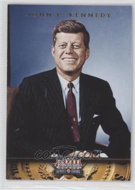 2012 Panini Americana Heroes & Legends - [Base] - Elite Color Photo #35 - John F. Kennedy /299