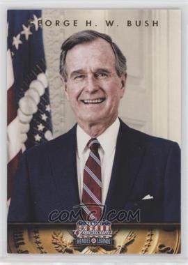 2012 Panini Americana Heroes & Legends - [Base] - Elite Color Photo #41 - George H. W. Bush /299