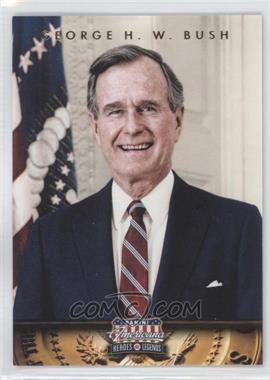 2012 Panini Americana Heroes & Legends - [Base] - Elite Color Photo #41 - George H. W. Bush /299