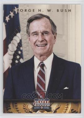 2012 Panini Americana Heroes & Legends - [Base] - Elite Color Photo #41 - George H. W. Bush /299