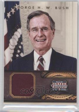 2012 Panini Americana Heroes & Legends - [Base] - Elite Materials Color Photo #41 - George H. W. Bush /299