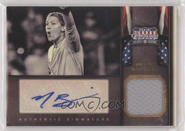 2012 Panini Americana Heroes & Legends - [Base] - Elite Materials Signatures #87 - Nicole Barnhart /99