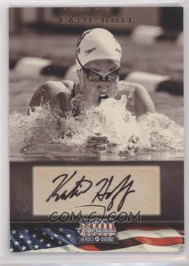 2012 Panini Americana Heroes & Legends - [Base] - Elite Signatures #111 - Katie Hoff /119