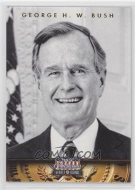 2012 Panini Americana Heroes & Legends - [Base] #41 - George H. W. Bush