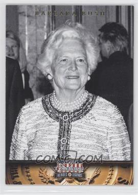 2012 Panini Americana Heroes & Legends - [Base] #56 - Barbara Bush