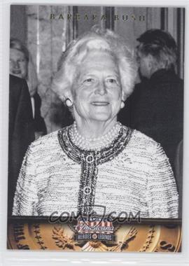 2012 Panini Americana Heroes & Legends - [Base] #56 - Barbara Bush