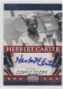 2012 Panini Americana Heroes & Legends - Military Elite - Signatures #5 - Herbert Carter /99