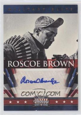 2012 Panini Americana Heroes & Legends - Military Elite - Signatures #7 - Roscoe Brown /99