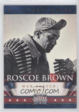 2012 Panini Americana Heroes & Legends - Military Elite #7 - Roscoe Brown