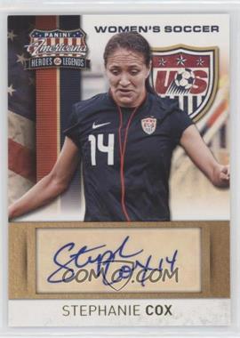2012 Panini Americana Heroes & Legends - US Women's Soccer Team - Signatures #20 - Stephanie Cox /159