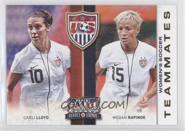 2012 Panini Americana Heroes & Legends - US Women's Soccer Team Teammates #5 - Carli Lloyd, Megan Rapinoe