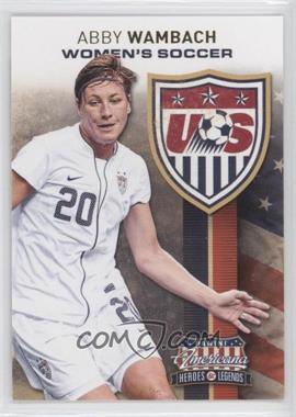 2012 Panini Americana Heroes & Legends - US Women's Soccer Team #1 - Abby Wambach