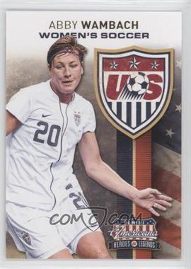 2012 Panini Americana Heroes & Legends - US Women's Soccer Team #1 - Abby Wambach