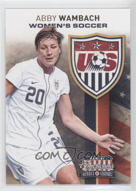 2012 Panini Americana Heroes & Legends - US Women's Soccer Team #1 - Abby Wambach