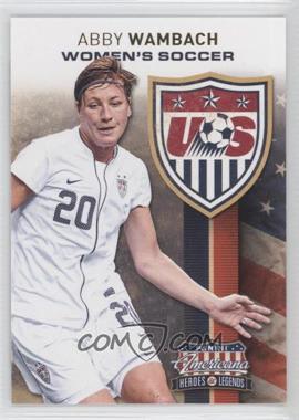 2012 Panini Americana Heroes & Legends - US Women's Soccer Team #1 - Abby Wambach